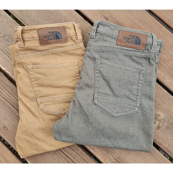 The North Face Women 6 Normal Tungsted Brown Olive Stretch Pants - Picture 1 of 12